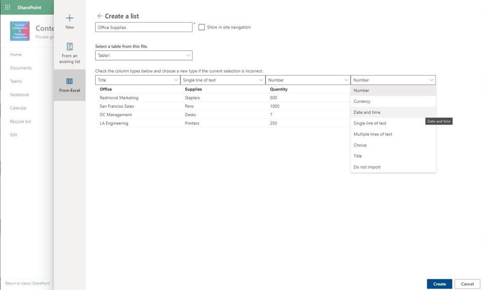 Creare Una Lista SharePoint Da Excel Resolve